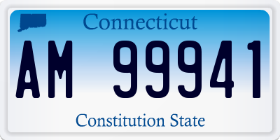 CT license plate AM99941