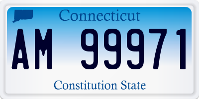 CT license plate AM99971
