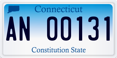 CT license plate AN00131