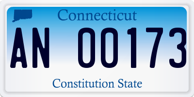 CT license plate AN00173