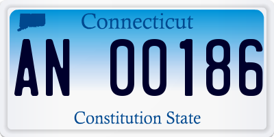 CT license plate AN00186