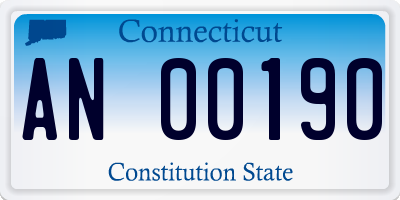 CT license plate AN00190