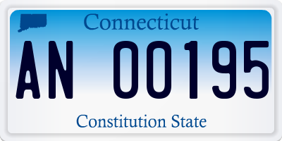 CT license plate AN00195