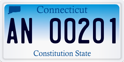 CT license plate AN00201