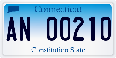 CT license plate AN00210