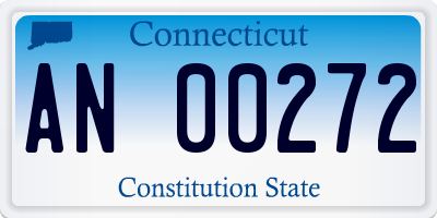 CT license plate AN00272