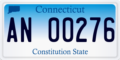 CT license plate AN00276