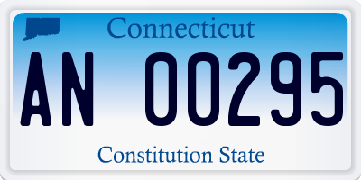 CT license plate AN00295