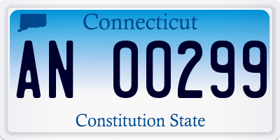 CT license plate AN00299