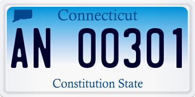 CT license plate AN00301
