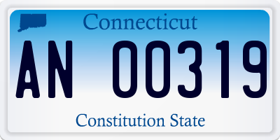 CT license plate AN00319