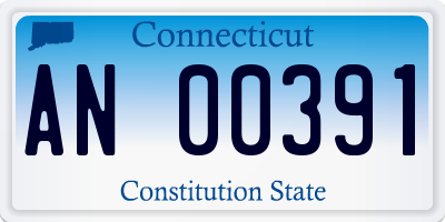 CT license plate AN00391