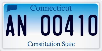 CT license plate AN00410