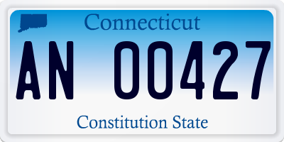 CT license plate AN00427