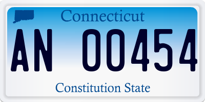 CT license plate AN00454