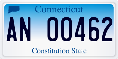 CT license plate AN00462