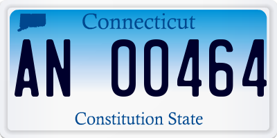 CT license plate AN00464