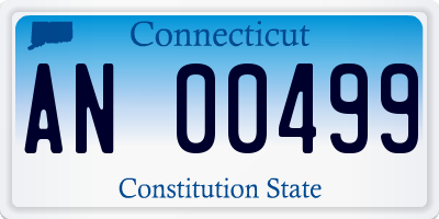 CT license plate AN00499