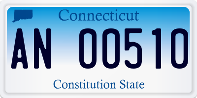 CT license plate AN00510