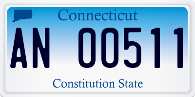 CT license plate AN00511