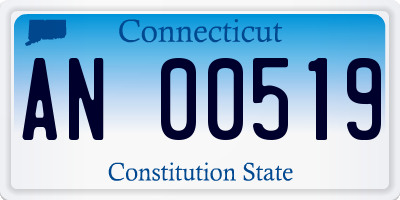 CT license plate AN00519