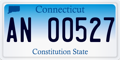 CT license plate AN00527