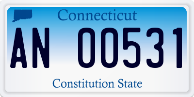 CT license plate AN00531