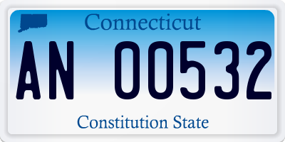 CT license plate AN00532