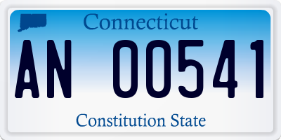 CT license plate AN00541