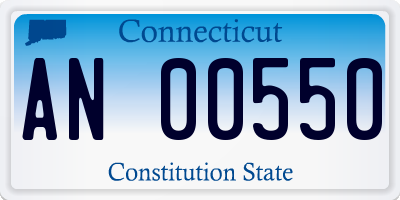 CT license plate AN00550