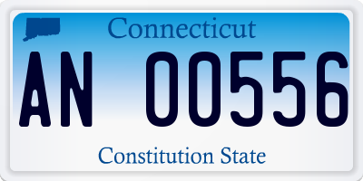 CT license plate AN00556