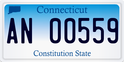 CT license plate AN00559