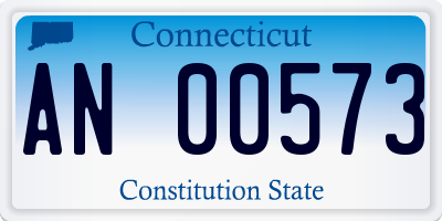 CT license plate AN00573