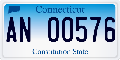 CT license plate AN00576