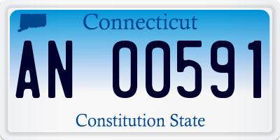CT license plate AN00591