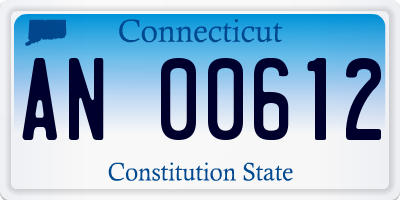 CT license plate AN00612