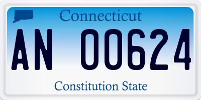 CT license plate AN00624
