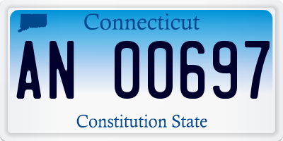 CT license plate AN00697