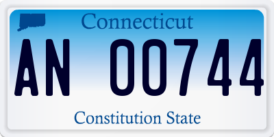 CT license plate AN00744