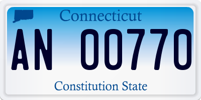 CT license plate AN00770