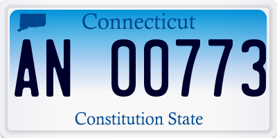 CT license plate AN00773
