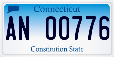 CT license plate AN00776