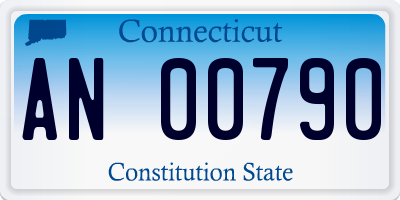 CT license plate AN00790