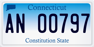 CT license plate AN00797