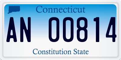 CT license plate AN00814