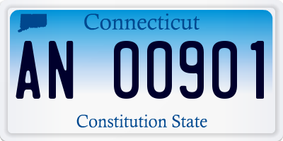CT license plate AN00901