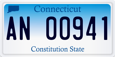 CT license plate AN00941