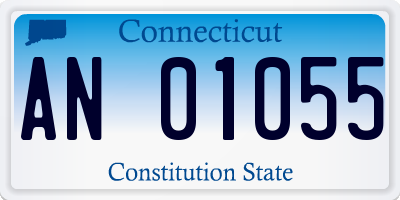 CT license plate AN01055