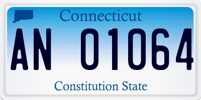 CT license plate AN01064