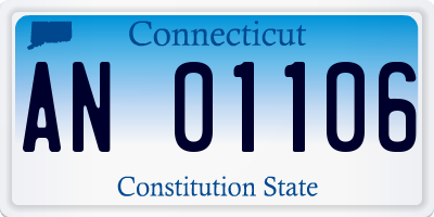 CT license plate AN01106